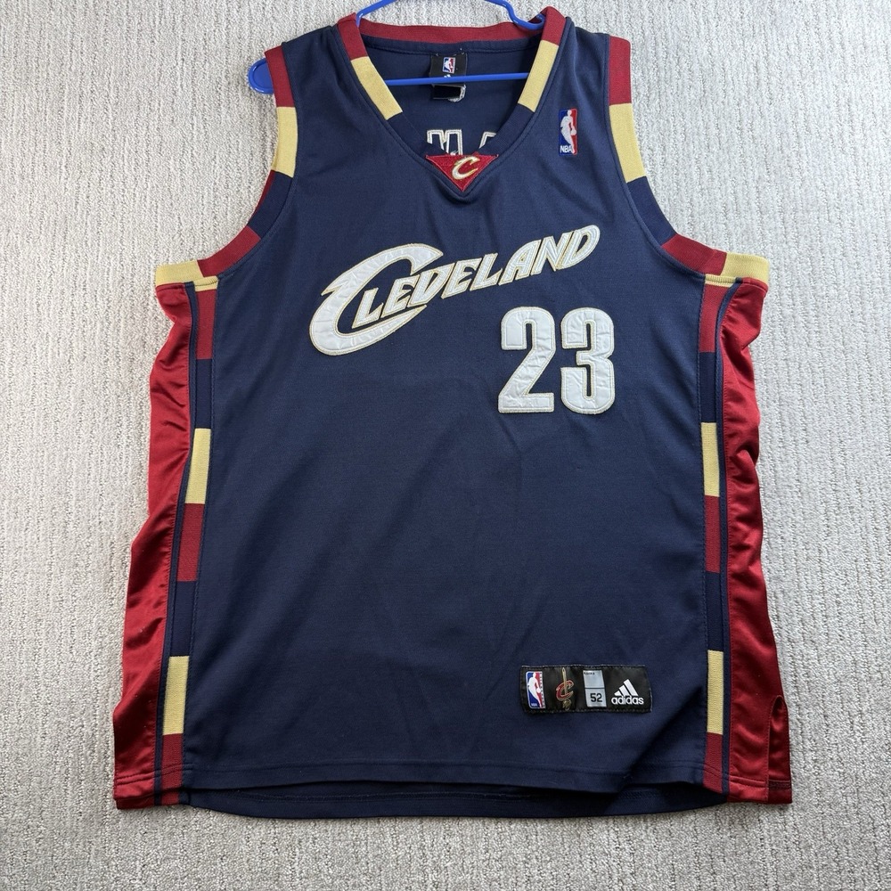 Lebron James 2005-2010 Alternate Cleveland Cavaliers Adidas Jersey Size 52